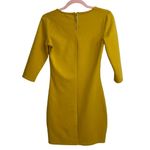 Calliope Mustard Yellow Half Sleeve Bodycon Dress Photo 1