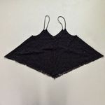 American Eagle  Black Lace Handkerchief Cami Top Size S Boho Photo 1