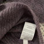 EXPRESS Fuzzy Sweater Cropped Crew Neck Knitted Purple, Sz Petite M Photo 9