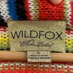 Wildfox Mohair Striped Mexican Blanket Cardigan Small Knit Colorful Small Photo 6