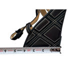 Salvatore Ferragamo Black Leather Stitched Wedges Sandals SIze 7 Photo 3