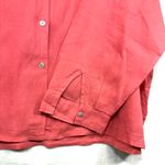 Edward Woman 2X Plus Pink Irish Linen Buttoned Shirt Summer Resort Breezy Beach Photo 1