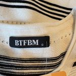 Amazon Black and White Striped Midi Dress Photo 1