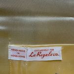 La Regale 50s 60s Vintage  Gold Beaded Sequin Satin Clutch Photo 2