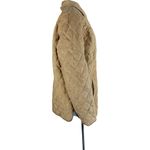Isaac Mizrahi Issac Mizrahi Live! Faux Suede Quilted Barn Jacket with Lining Toffee Large NWOT Photo 5