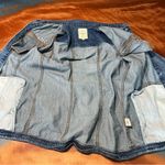 Avec Les Filles  embroidered Follow me Blue Denim Jacket XS button front Photo 8