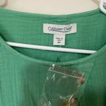 Coldwater Creek NWOT  Green Light As Air Gauze Tunic Size 2X Photo 2