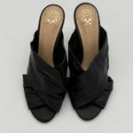 Vince Camuto Clarstie Heel Brazil Leather Dress Mules Minimalist Black 7.5 Photo 1