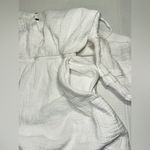 Knox Rose  Romper Size SMALL Women's Boho Short Sleeve Gauze Shorts White Peasant Photo 8