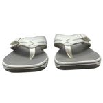 Clarks “Brinkley” Jazz White Flip Flop Sandals Synthetic Women’s Size 9 Photo 1