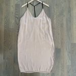 Lunya Washable Silk Slip Dress Light Otium Tan and Immersed Black Extra Large Photo 1