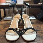 Gibson Latimer  Cordelia Black and white snake print heels size 8 Photo 4