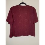 Sag Harbor Burgundy Shift Dress w Short Sleeve Cover Up Sz 14 Photo 7