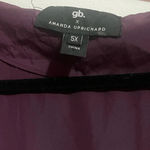 Amanda Uprichard gb x  Malia Purple Ruffle Mini Faux Wrap Long Sleeve Dress Photo 1