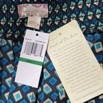 Band Of The Free New Diamond Print Ruffle Mini Skirt Colette Black Teal Sz Large Photo 10