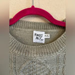 Princess Polly  The Stan Gray Cropped Cable Knit Sweater M/L Photo 4