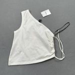 Forever 21 NWT  Tank Top M Womens White One Shoulder Summer Lovin Paradise 79 Photo 1