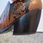 Marc Fisher Women’s‎ Dalaran Snakeskin Leather Booties Boots Size 7 Photo 6