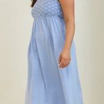 Aerie Crochet dress Maxi Ocean Sky Size Medium NEW beach boho Photo 0