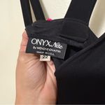 Onyx Nite by Wendy Chaitin woman plus size 22 formal dress black diamond stones Photo 3