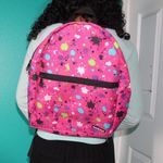 pink paint splattered backpack Photo 1