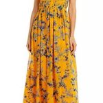 AQUA Bloomingdale’s Square Neck Evening Dress in Apricot, Size S New w/Tag $298 Photo 0