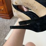 Jessica Simpson Cena Lace Up Black Suede Pointy Toe Heels Women's Size 8 Photo 10