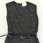 3.1 Phillip Lim  Black Tweed Textured Sheath Dress with Belt Size 4 Winter Photo 2