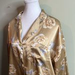 Victoria's Secret Victoria’s Secret Floral Satin Button-Up sleep dress Shirt Photo 5