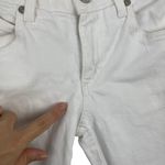 AMO White Twist Seam Midrise Sea Salt Ankle Skinny Jeans Size 26 Photo 13