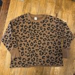 secret treasures leopard print pullover women’s small Photo 0