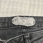 Free People Charcoal Frayed Ankle Jeans Photo 1