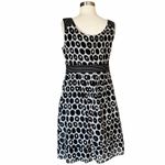 Gerard Darel Cotton Silk Dress Sleeveless Polka Dot Italy Designer Pockets FR 44 Photo 9