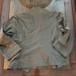 Chico's Chico’s Olive Green Beaded Open Cardigan Size 1 Photo 2