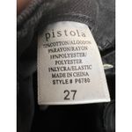 Pistola  Aline Black High-Rise Button Fly Raw Hem Stretch Skinny Jeans Size 27 Photo 8