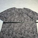 Loft  Crewneck Floral Print Balloon Sleeve Blouse Size X-Large Office Career Boho Photo 8