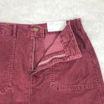 American Eagle Hi Rise A-LIne Corduroy Mini Skirt Mauve Pink Fall Size 8 New Photo 4