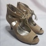 a.n.a . Faux suede peep toe heels 3.5 in 9.5 Photo 7
