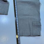 Eddie Bauer Linen Cargo Capri Pants Womens 10P Gray Photo 5