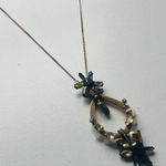 J.Crew  Mixed Crystal Hoop Pendant Necklace Photo 1