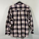 Jane Ashley Black & White Checkered Plaid Embroidered Western Shirt Size L NWT Photo 1