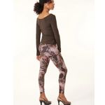 Robert Graham High waste Leggings with Paisley and leopard print C15 Brown Size L Photo 4