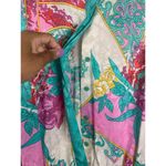 Vintage Anne Crimmins for UMI Collection 100% silk floral dress w/ scarf Belt 12 White Photo 6