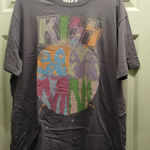 KISS Women's Size 2X NEW Purple Graphic Distressed Short Sleeve Band T Photo 0