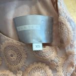 Hunter Bell  Pink Lace and Leather Short Sleeve Dress Photo 2