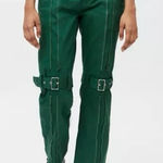 Urban Outfitters  x X-girl NEW Medium Inside‎ Out Buckle Pant Green Streetwear Photo 0