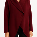margaret o'leary Hooded Cashmere Wrap Sweater Sz XS Red Fairytale Cozy Photo 0