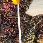 Chico's silk rayon colorful velvet burnout sequin jacket size 2 Super whimsical Photo 3