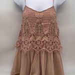 American Eagle Outfitters Women's Shorts Romper w/Crochet Overlay Bodice-Size XS Photo 1