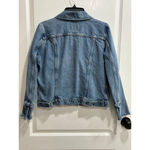 Levi's Women's Blue Studded Denim Jean Jacket with Bow Sleeves Size L Photo 4